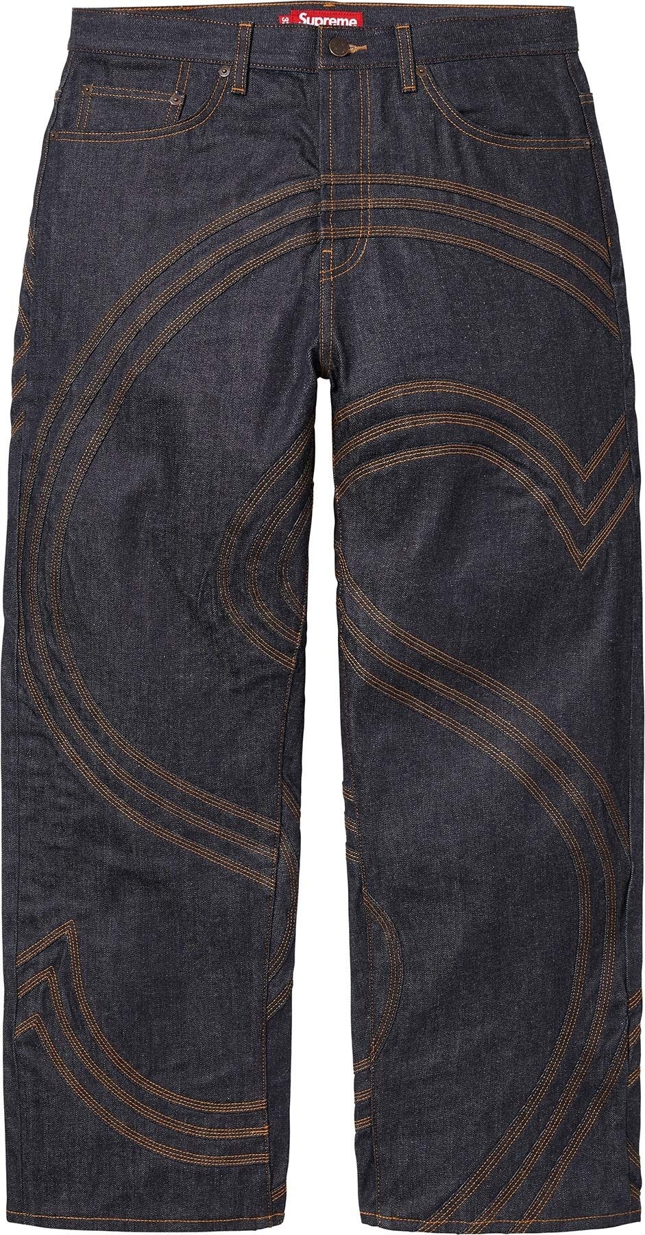S Logo Rigid Baggy Jean view 2